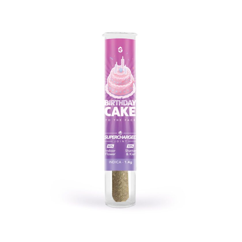 Birthday Cake to the Face Firecracker Supercharged Joints (1.4 g, Indica)