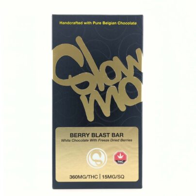 SlowMo — THC Berry Blast Bar – White Chocolate & Freeze-Dried Berries – 360mg THC