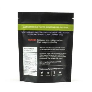 Twisted Extracts Sour Singles Gummies Strawberry Kiwi